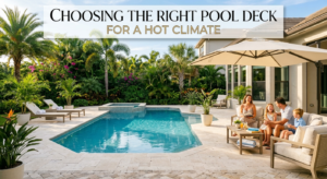 Pool deck materials for hot Florida climates
